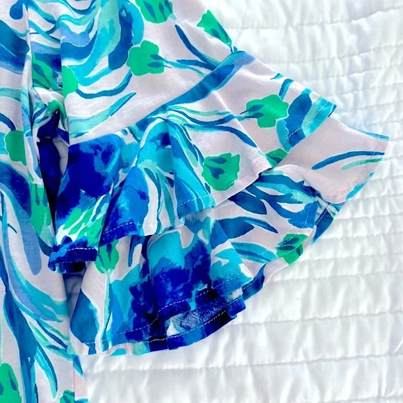 🪸LILLY PULITZER Lula, Sweet Pea Blouse. size S - Picture 4 of 6